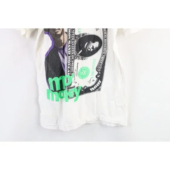 Vintage 90s Mens Small Distressed Damon Wayans Mo Money Movie T-Shirt White USA